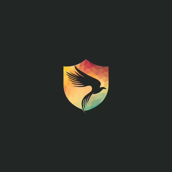 Projeto Logotipo Vetor Falcon Gráficos Design Vetor Logotipo Águia Falcão — Vetor de Stock
