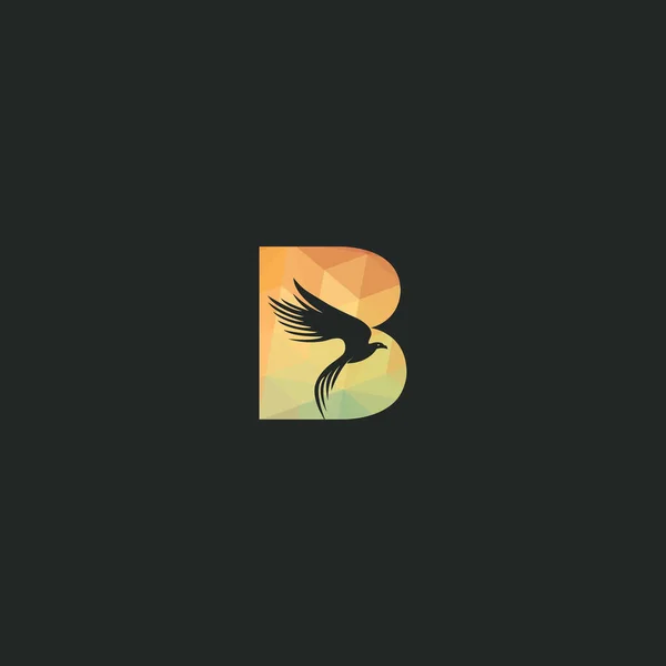 Moderne Letter Eerste Falcon Logo Ontwerpen Alfabet Eerste Hawk Symbool — Stockvector