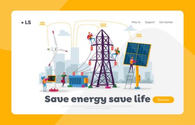 Sürdürülebilir Yeşil Enerji Geliştirme, Çevre ve Ekoloji Koruma İniş Şablonu