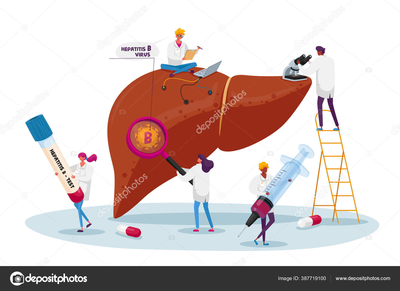 conceito do dia mundial da hepatite com ferramentas médicas e globo em  desenho vetorial. 9290745 Vetor no Vecteezy