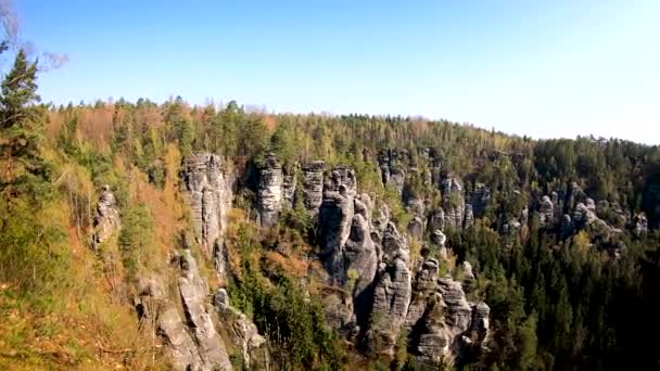 National Park Saxony Switzerland — Stock Video