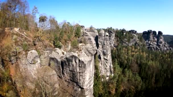 Parque Nacional Saxony Suiza — Vídeo de stock