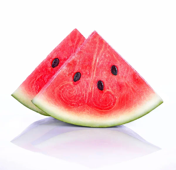 karpuz beyaz bir backg üzerinde serinletici bir adet portre