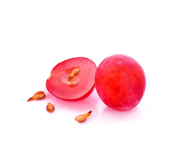 Druiven zaad, druiven geïsoleerd op witte achtergrond — Stockfoto