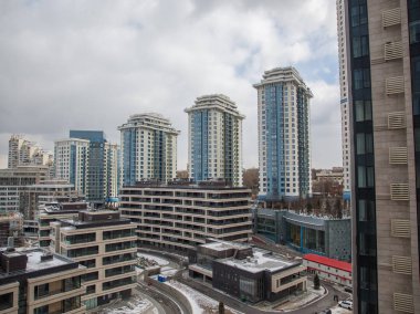 Yerleşim alanı, yukarıdaki görünümü. Moskova manzarası