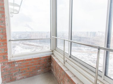 Onarım için dairede yakın çekim balkon