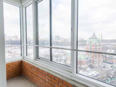 Onarım için dairede yakın çekim balkon