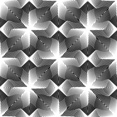 Kusursuz tek renkli dekoratif desen tasarla. Soyut çizgiler dokulu arkaplan. Vektör sanatı. Eğim yok