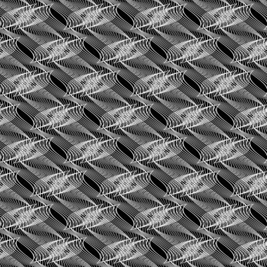 Kusursuz tek renkli dekoratif desen tasarla. Soyut çizgiler dokulu arkaplan. Vektör sanatı. Eğim yok