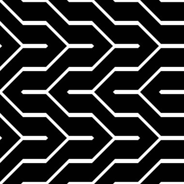 Tasarım Dikişsiz tek renkli zikzak desen. Arka plan. Vektör sanat