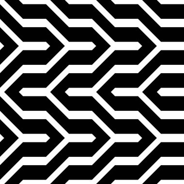 Tasarım Dikişsiz tek renkli zikzak desen. Arka plan. Vektör sanat