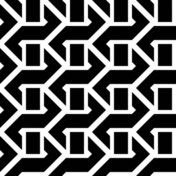 Conception Sans Couture Motif Zigzag Monochrome Fond Rayé Abstrait Art — Image vectorielle