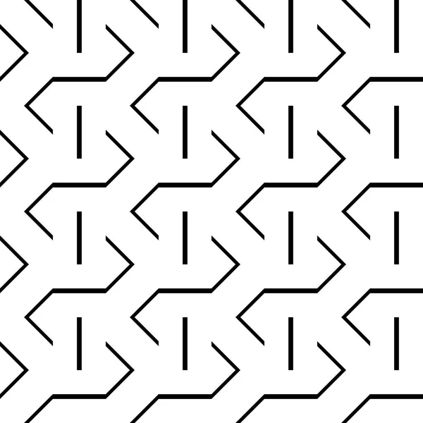 Diseña Patrón Zigzag Monocromo Sin Costuras Fondo Rayado Abstracto Arte — Archivo Imágenes Vectoriales