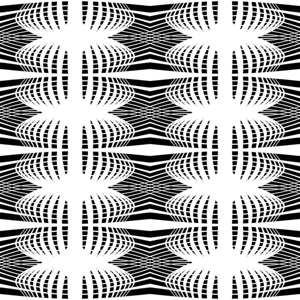 Design Motif Décoratif Monochrome Sans Couture Lignes Abstraites Fond Texturé — Image vectorielle