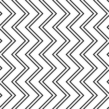 Tasarım Dikişsiz tek renkli zikzak desen. Arka plan. Vektör sanat