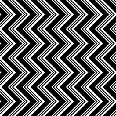 Tasarım Dikişsiz tek renkli zikzak desen. Arka plan. Vektör sanat