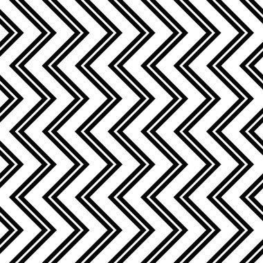 Tasarım Dikişsiz tek renkli zikzak desen. Arka plan. Vektör sanat