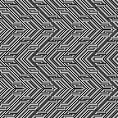 Tasarım Dikişsiz tek renkli zikzak desen. Arka plan. Vektör sanat