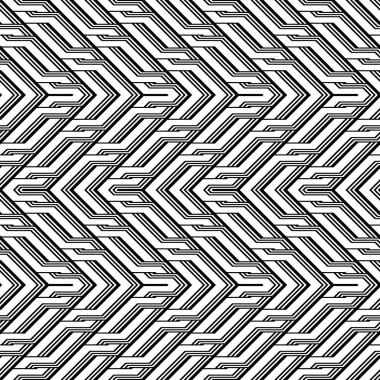 Tasarım Dikişsiz tek renkli zikzak desen. Arka plan. Vektör sanat