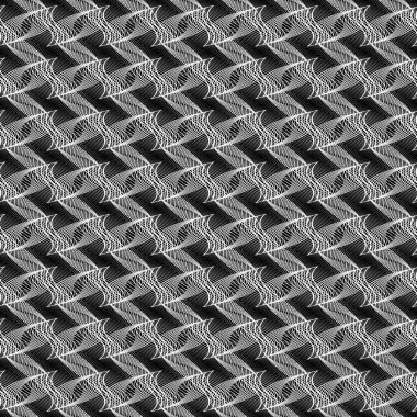 Kusursuz tek renkli dekoratif desen tasarla. Soyut çizgiler dokulu arkaplan. Vektör sanatı. Eğim yok