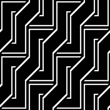 Tasarım Dikişsiz tek renkli zikzak desen. Arka plan. Vektör sanat