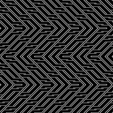 Tasarım Dikişsiz tek renkli zikzak desen. Arka plan. Vektör sanat