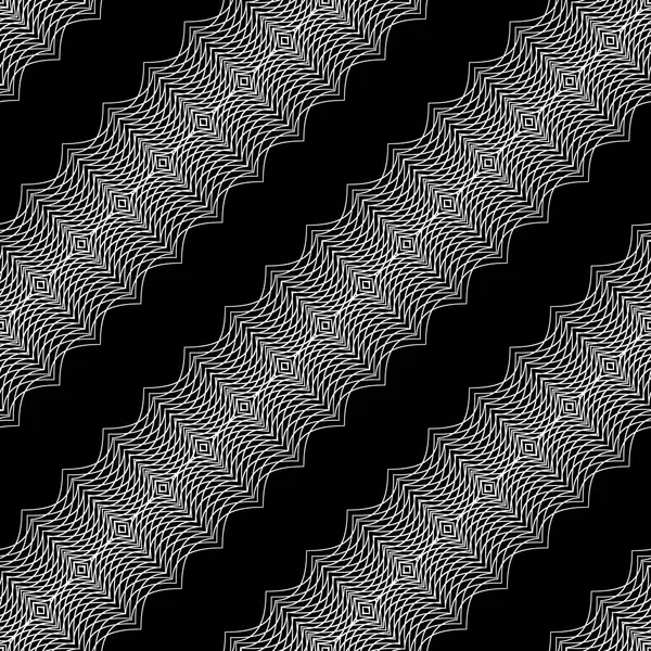 Design Nahtlosen Monochromen Zickzack Muster Abstrakter Hintergrund Vektorkunst Kein Gefälle — Stockvektor