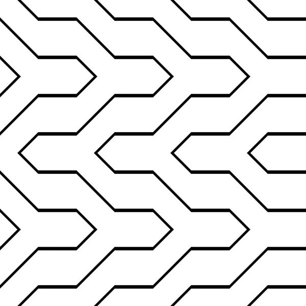 Diseña Patrón Zigzag Monocromo Sin Costuras Fondo Abstracto Arte Vectorial — Archivo Imágenes Vectoriales