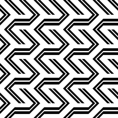 Tasarım Dikişsiz tek renkli zikzak desen. Arka plan. Vektör sanat