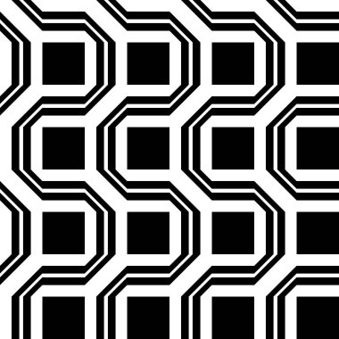 Tasarım Dikişsiz tek renkli zikzak desen. Kare arka plan. Vektör sanat