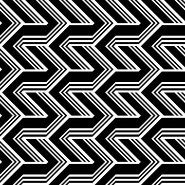 Tasarım Dikişsiz tek renkli zikzak desen. Arka plan. Vektör sanat