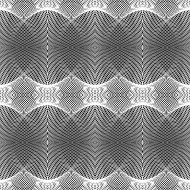 Sorunsuz tek renkli yanılsama desen tasarım. Soyut şerit burulma arka plan. Vektör sanat. Hiçbir gradyan