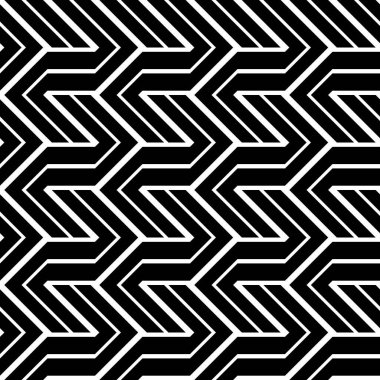 Tasarım Dikişsiz tek renkli zikzak desen. Arka plan. Vektör sanat