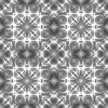 Kusursuz tek renkli dekoratif desen tasarla. Soyut çizgiler dokulu arkaplan. Vektör sanatı. Eğim yok