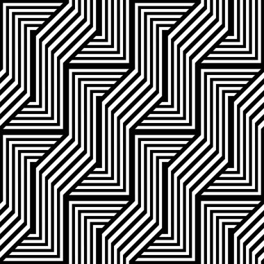 Tasarım Dikişsiz tek renkli zikzak desen. Arka plan. Vektör sanat