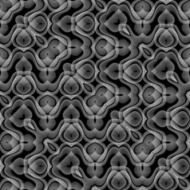Tasarım seamless tek renkli dantel modeli. Dekoratif arka plan. Vektör sanat. Hiçbir gradyan