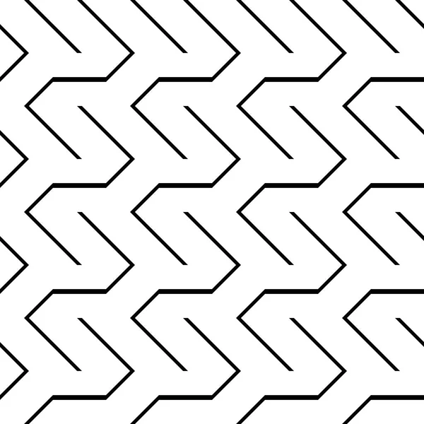 Design Senza Soluzione Continuità Modello Zig Zag Monocromatico Sfondo Astratto — Vettoriale Stock