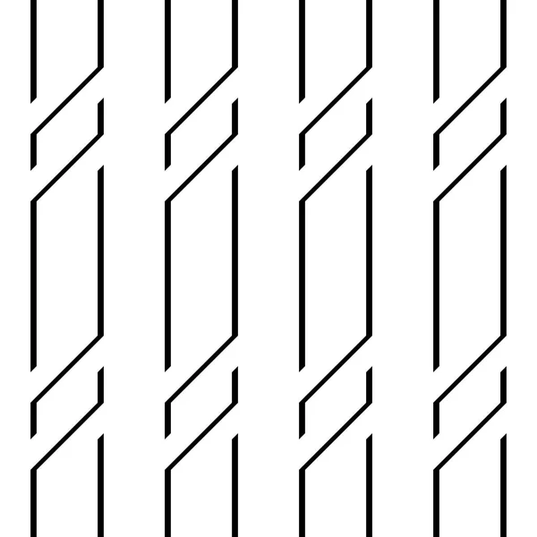 Diseña Patrón Zigzag Monocromo Sin Costuras Fondo Abstracto Arte Vectorial — Vector de stock