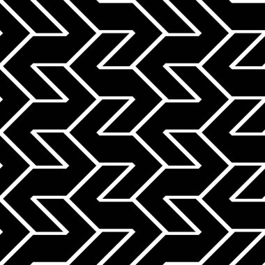 Tasarım Dikişsiz tek renkli zikzak desen. Arka plan. Vektör sanat