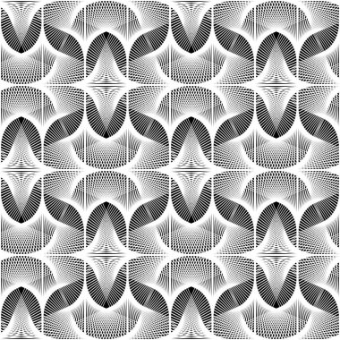 Kusursuz tek renkli dekoratif desen tasarla. Soyut çizgiler dokulu arkaplan. Vektör sanatı. Eğim yok