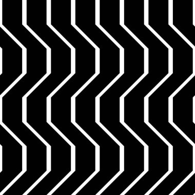 Tasarım Dikişsiz tek renkli zikzak desen. Arka plan. Vektör sanat