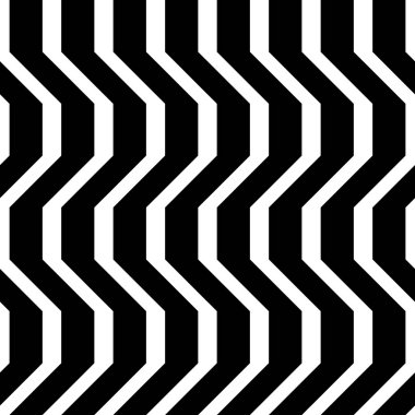 Tasarım Dikişsiz tek renkli zikzak desen. Arka plan. Vektör sanat