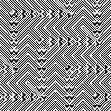 Tasarım sorunsuz tek renkli desen geçmeli. Çizgili arka plan. Vektör sanat. Hiçbir gradyan