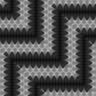 Tasarım Dikişsiz tek renkli zikzak desen. Dekoratif arka plan. Vektör sanat. Hiçbir gradyan