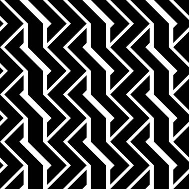 Tasarım Dikişsiz tek renkli zikzak desen. Arka plan. Vektör sanat