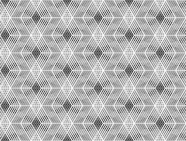 Design Nahtlosen Monochromen Gittermuster Abstrakter Geometrischer Hintergrund Vektorkunst Kein Gefälle — Stockvektor
