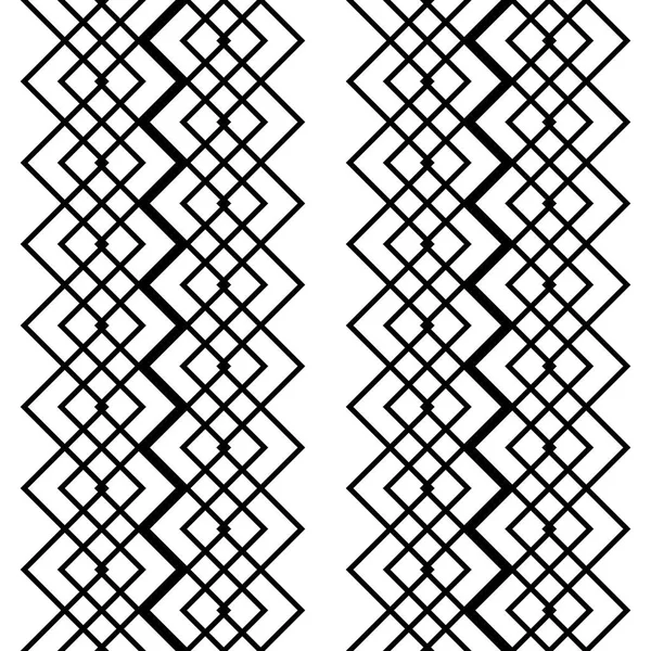 Design Seamless Monochrome Grid Pattern Abstract Background Vector Art — Stock Vector