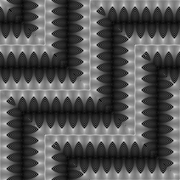 Tasarım Dikişsiz tek renkli zikzak desen. Dekoratif arka plan. Vektör sanat. Hiçbir gradyan