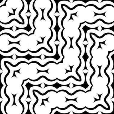 Tasarım Dikişsiz tek renkli sallanan desen. Zikzak arka plan. Vektör sanat