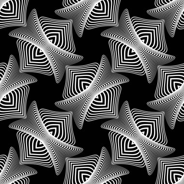 Kusursuz tek renkli dekoratif desen tasarla. Soyut çizgiler dokulu arkaplan. Vektör sanatı. Eğim yok